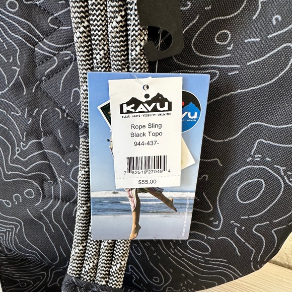 KAVU Mini Rope Sling Bag Crossbody Black Topo NEW WITH TAGS - Picture 4 of 4
